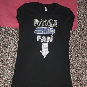 Seattle Seahawks Rhinestone pregnancy tee